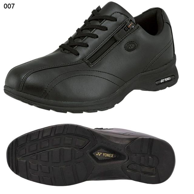 4.5E 幅広 ワイド ヨネックス レディース パワークッションLC30W スニーカー 靴 シューズ ウォーキング 旅行 散歩 撥水 ストレッチ ブラック 黒 レッド 赤 ピンク カーキ 送料無料 YONEX SHWLC30W