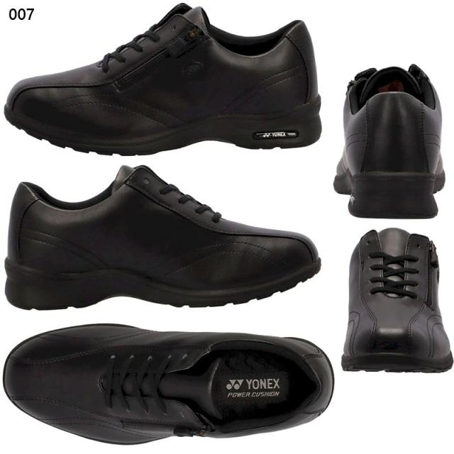 4.5E 幅広 ワイド ヨネックス レディース パワークッションLC30W スニーカー 靴 シューズ ウォーキング 旅行 散歩 撥水 ストレッチ ブラック 黒 レッド 赤 ピンク カーキ 送料無料 YONEX SHWLC30W