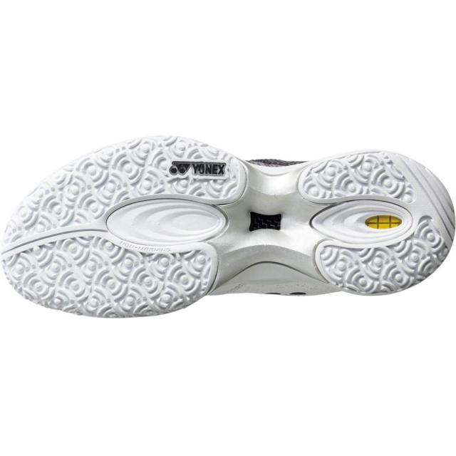在庫1点限り 27.5cm 4E 幅広 ワイド ヨネックス メンズ レディース パワークッションコンフォート ワイド ダイヤル5 GC テニス シューズ ホワイト 白 送料無料 YONEX SHTCWD5G