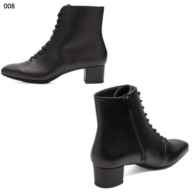 在庫1点限り 24.5cm 3E相当 幅広 ワイド アキュアーズ レディース ブーツ ショート おしゃれ レースアップ スタイリッシュ 生活防水 消臭 晴雨兼用 ブラック 黒 送料無料 AcureZ AO10251