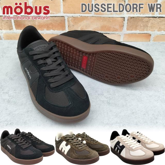 モーブス メンズ DUSSELDORF WR デュッセルドルフ WR スニーカー 靴 シューズ カジュアル シンプル ローカット コートタイプ 紐靴 撥水 ホワイト 白 ブラック 黒 カーキ 送料無料 mobus M-2513WR