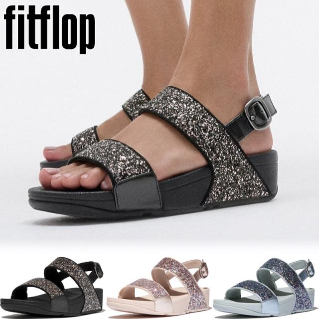 フィットフロップ レディース LULU マルチトーナル グリッター バックストラップ サンダル サンダル 靴 シューズ リゾート 旅行 華やか ブラック 黒 ブルー 青 ピンク 送料無料 fitflop JE4-C33 JE4-C34 JE4-C55