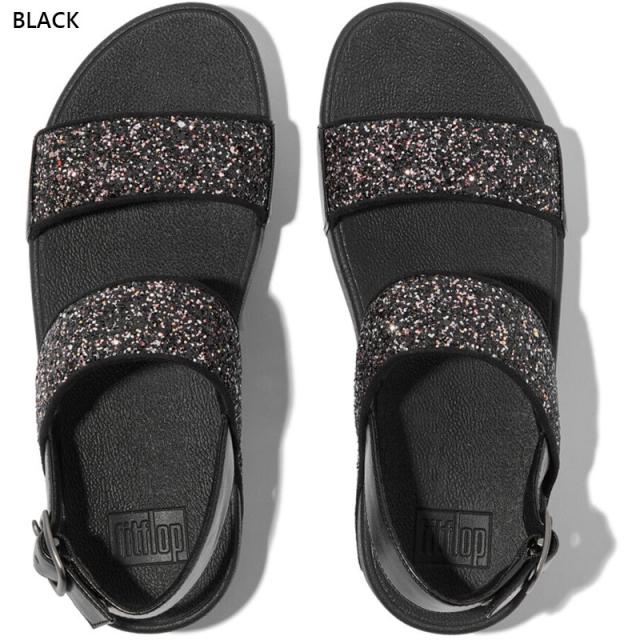 フィットフロップ レディース LULU マルチトーナル グリッター バックストラップ サンダル サンダル 靴 シューズ リゾート 旅行 華やか ブラック 黒 ブルー 青 ピンク 送料無料 fitflop JE4-C33 JE4-C34 JE4-C55