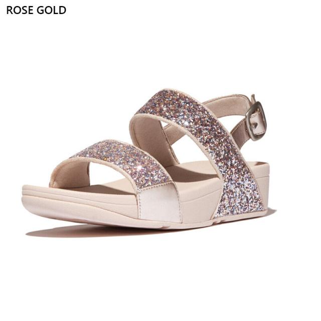 フィットフロップ レディース LULU マルチトーナル グリッター バックストラップ サンダル サンダル 靴 シューズ リゾート 旅行 華やか ブラック 黒 ブルー 青 ピンク 送料無料 fitflop JE4-C33 JE4-C34 JE4-C55