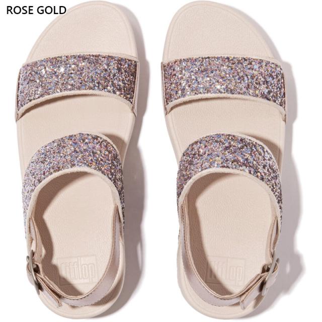 フィットフロップ レディース LULU マルチトーナル グリッター バックストラップ サンダル サンダル 靴 シューズ リゾート 旅行 華やか ブラック 黒 ブルー 青 ピンク 送料無料 fitflop JE4-C33 JE4-C34 JE4-C55