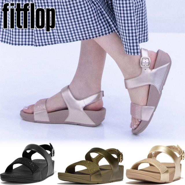 フィットフロップ レディース LULU クリスタル エンベリッシュド バックストラップ サンダル サンダル 靴 シューズ カジュアル ブラック 黒 ベージュ グリーン 緑 送料無料 fitflop EC3-090 EC3-A94 EC3-C14