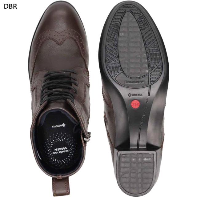 マドラスウォーク レディース ブーツ 靴 シューズ ショート おしゃれ 防水 透湿 ゴアテックス メダリオン レースアップ 雨 ブラック 黒 ブラウン ベージュ 茶色 送料無料 madras Walk MWL1115