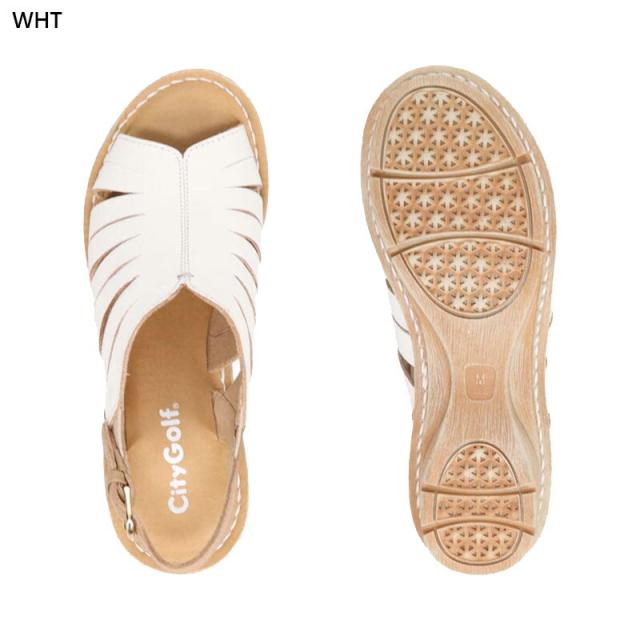 3E 幅広 ワイド ゴルフ レディース シティ ゴルフ City Golf 爽やかなサマーサンダル サンダル 靴 シューズ コンフォート バッグバンド 夏 ホワイト 白 ブラック 黒 ブラウン カーキ 茶色 送料無料 GOLF GFL20145 3E 幅広 ワイド ゴルフ レディース シティ ゴルフ City Golf 爽やかな