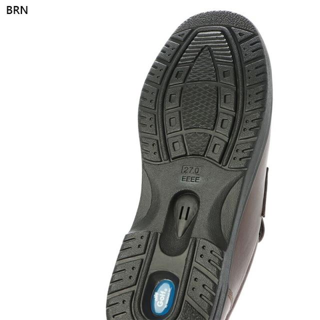 4E 幅広 ワイド ゴルフ メンズ シティゴルフ 靴 シューズ カジュアル