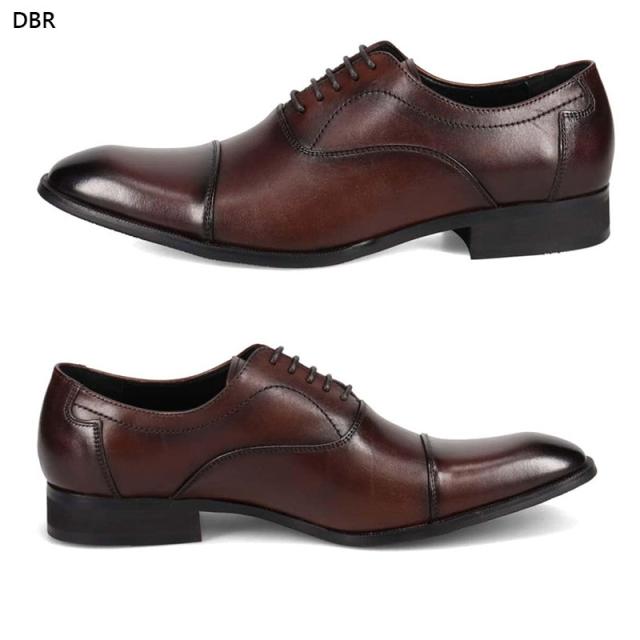 3E相当 幅広 ワイド ヴィアカミーノ メンズ 内羽根ストレートチップ