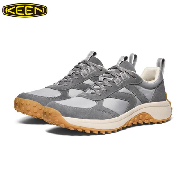 キーン メンズ ケーエス86 スニーカー 靴 シューズ 疲れにくい アウトドア フィット感 クッション性 軽量性 ローカット グレー 灰色 送料無料 KEEN IH1030777