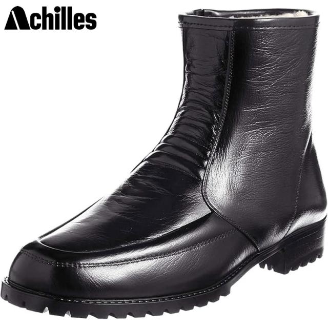 3E 幅広 ワイド コザッキー メンズ レイン 長靴 雨靴 靴 シューズ ショート丈 防寒 防水 防滑 ボア 暖かい 雨対策 雪対策 通勤 通学 ブラック 黒 送料無料 COSSACKY TWG3180