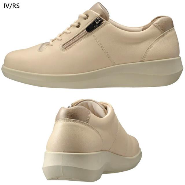 4E 幅広 ワイド アキレス ソルボ レディース C 556 靴 シューズ カジュアル おしゃれ 本革 羊革 外羽根 撥水 サイドファスナー付き ブラック 黒 送料無料 ACHILLES SORBO ASC5560