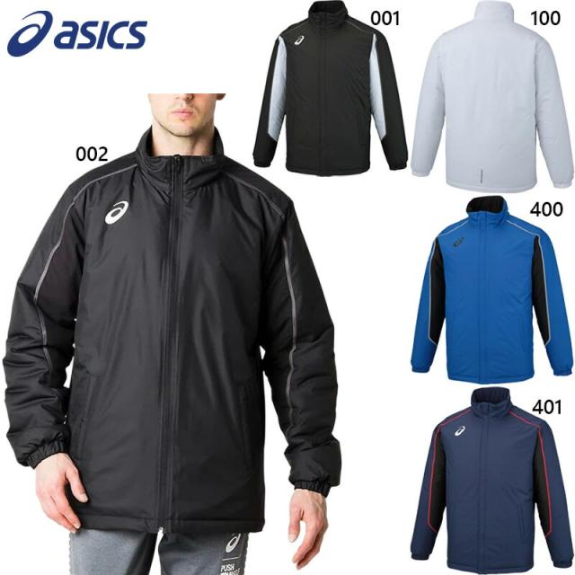 アシックス メンズ レディース ジュニア 中わたウオーマージャケット(リサイクル素材) アパレル ウエア 長袖 ジャケット ウインドブレーカー スポーツ ブラック 黒 ネイビー 送料無料 asics 2031E055
