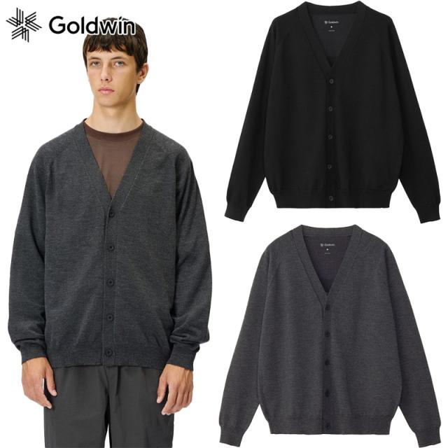 ゴールドウィン メンズ レディース リオプティマムウールラウンジカーディガン C3fit/ユニセックス アパレル トップス 長袖 手洗い可能 ブラック 黒 グレー 灰色 送料無料 Goldwin GC45307