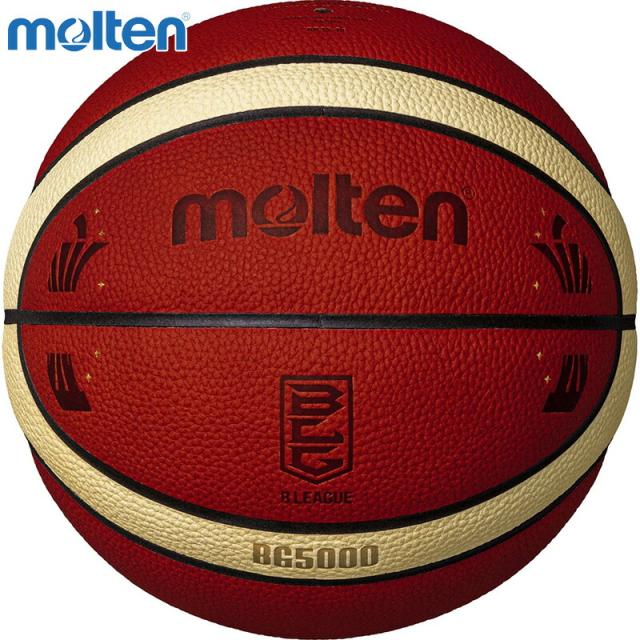 7号球 モルテン メンズ BG5000 Bリーグ公式試合球 バスケットボール アクセサリー 競技 国際公認球 検定球 中学生以上男子 天然皮革 オレンジ 送料無料 molten B7G5000BL1