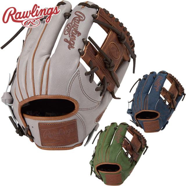 ローリングス メンズ レディース 軟式 HOH PRO EXCEL ？Jeans- 内野手用 サイズ 11.25 野球 アクセサリー 競技 グローブ 運動 スポーツ グレー ネイビー グリーン 灰色 緑 送料無料 RAWLINGS GR5FHJN62