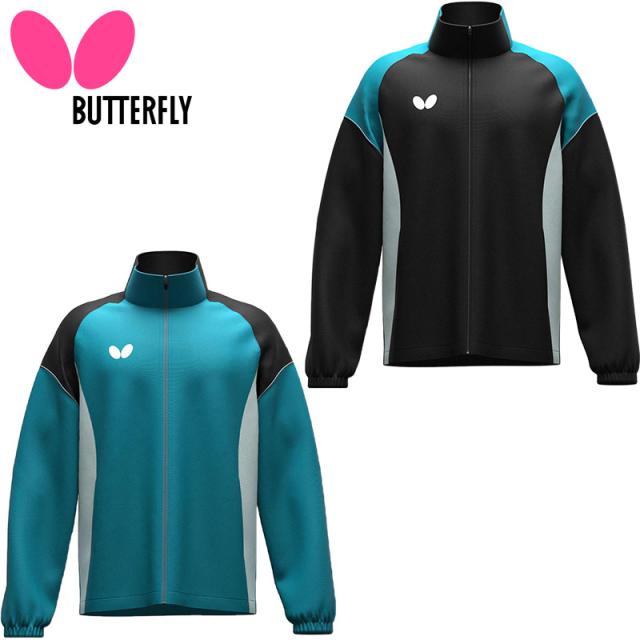 バタフライ メンズ レディース BTY・ウィンドブレーカージャケット2 卓球 ウェア 競技 アウター 長袖 撥水 再帰反射 トレーニング 運動 スポーツ ブラック 黒 ブルー 青 送料無料 Butterfly 47470