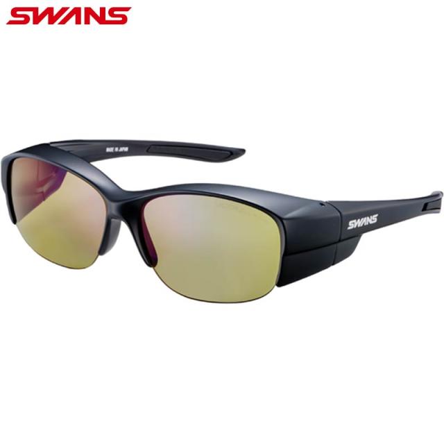 スワンズ メンズ レディース Over Glass ハーフリム ULTRA LENS for FISHINGモデル アクセサリー スポーツサングラス アウトドア 釣り 偏光 UVカット ブラック 黒 送料無料 SWANS OG5-0168