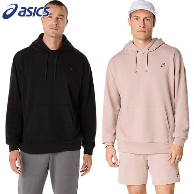 アシックス メンズ リラックスフィットフーディー アパレル パーカー プルオーバー フーディー 長袖 シンプル 運動 普段着 ブラック 黒 送料無料 asics 2031E699