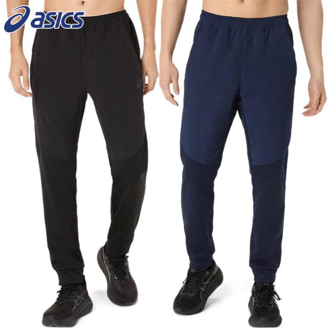 アシックス メンズ ハイブリッド中わたフリースパンツ アパレル トレーニング ボトムス 吸湿発熱 保温 撥水 運動 スポーツ ブラック 黒 ネイビー 送料無料 asics 2031F173