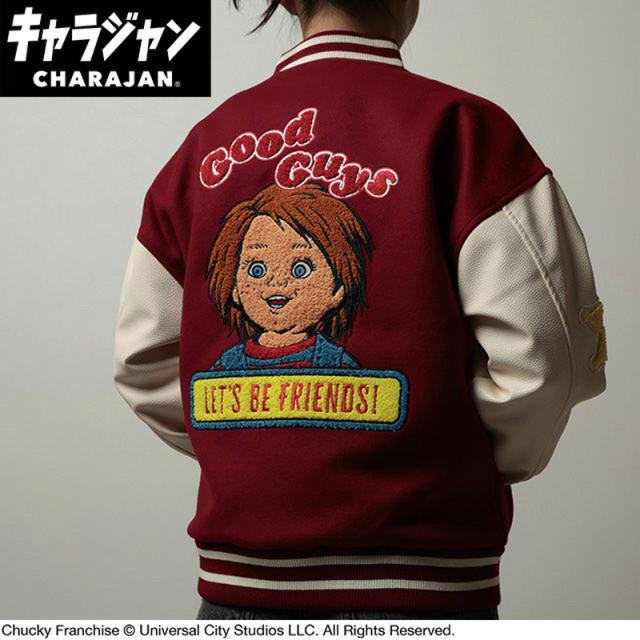 キャラジャン charajan 丸眞 メンズ レディース チャッキー グッドガイズレッド アパレル スタジャン CHUCKY あたたかい レッド 赤 送料無料 MARUSHIN 4755019600 4755022400