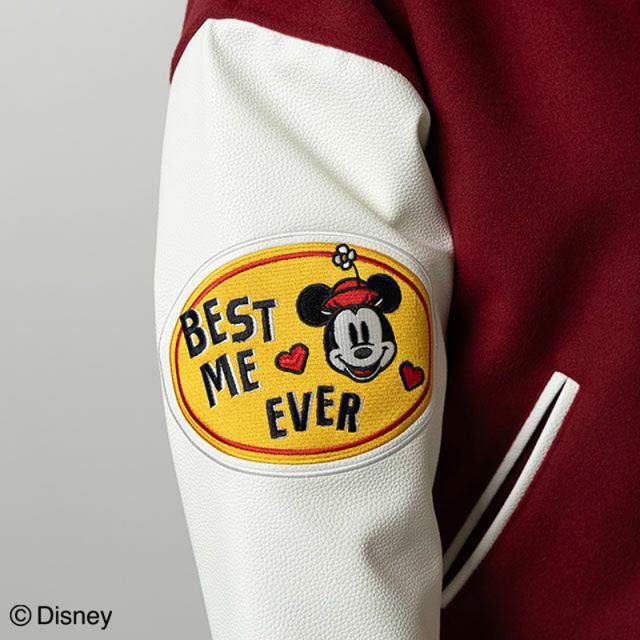 キャラジャン charajan 丸眞 メンズ レディース ミニーマウス ベストミーエバー アパレル ディズニー Disney スタジャン 上着 キャラクター レッド 赤 送料無料 MARUSHIN 2335074400