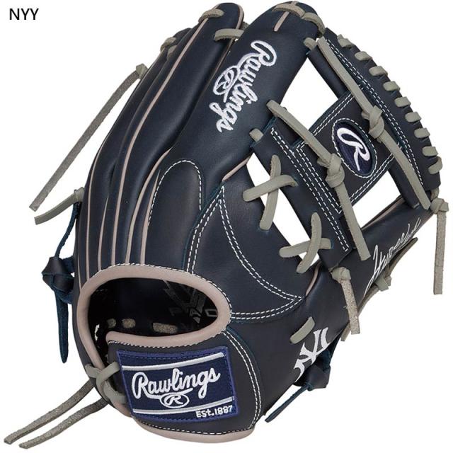 ローリングス ジュニア キッズ 軟式ジュニア HYPER TECH MLB TEAM オールラウンド用 野球 アクセサリー 競技 グローブ 運動 スポーツ グレー ブルー ブラウン 青 茶色 灰色 送料無料 RAWLINGS GJ5HTMN6L