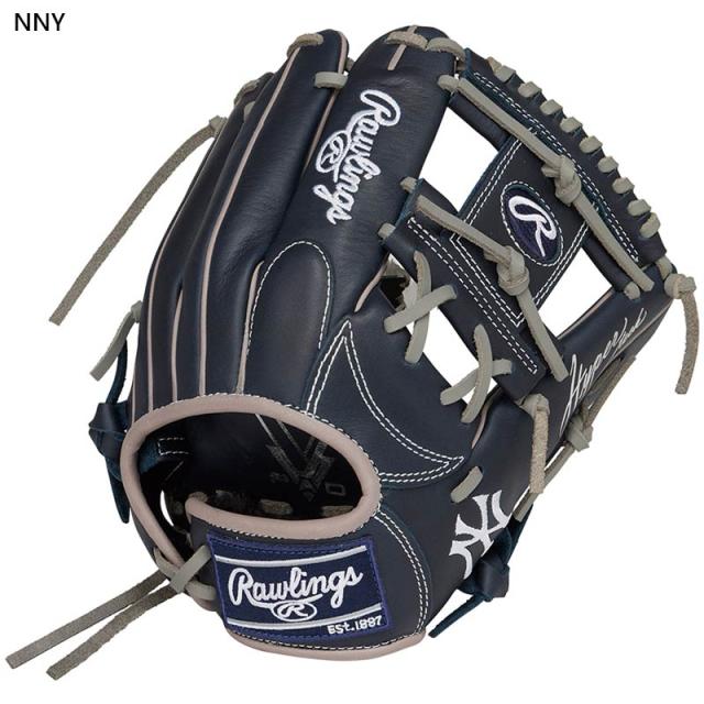 ローリングス ジュニア キッズ 軟式ジュニア HYPER TECH MLB TEAM オールラウンド用 サイズ M 野球 アクセサリー 競技 グローブ 運動 スポーツ ブラック 黒 ブルー ブラウン 青 茶色 送料無料 RAWLINGS GJ5HTMG9M