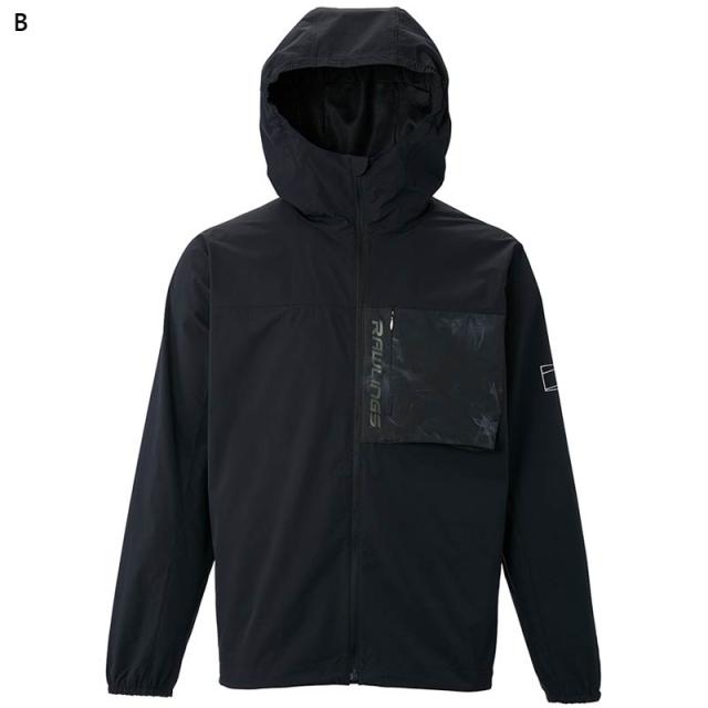 ローリングス メンズ BLACKLABEL ストレッチウーブン フードジャケット 野球 ウェア 競技 トップス 長袖 軽量 運動 スポーツ ブラック 黒 ブルー 青 グリーン 緑 送料無料 RAWLINGS AOS15S05 ローリングス メンズ BLACKLABEL ストレッチウーブン フードジャケット