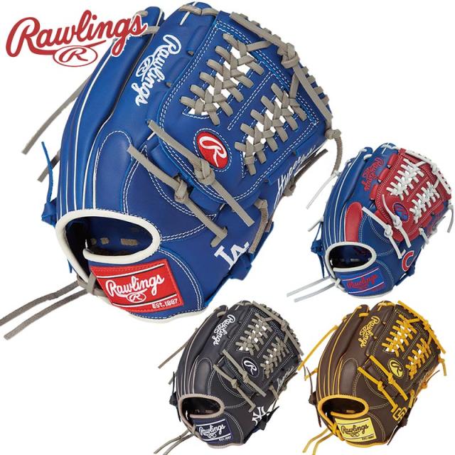 ローリングス ジュニア キッズ 軟式ジュニア HYPER TECH MLB TEAM オールラウンド用 野球 アクセサリー 競技 グローブ 運動 スポーツ ブラック 黒 ブルー レッド ブラウン 青 赤 茶色 送料無料 RAWLINGS GJ5HTMN6L1