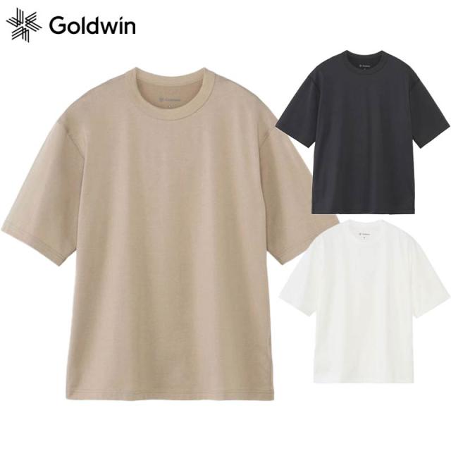 ゴールドウィン メンズ レディース リオプティマムプレーティングジャージオーバーサイズドティーシャツ アパレル カジュアル トップス 半袖 ホワイト 白 ブラック 黒 ベージュ 送料無料 Goldwin GC45100