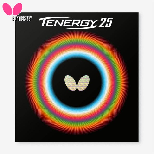 メール便発送 バタフライ メンズ レディース テナジー25 卓球 ラバー 競技 部活 ブラック 黒 レッド 赤 送料無料 Butterfly 05810