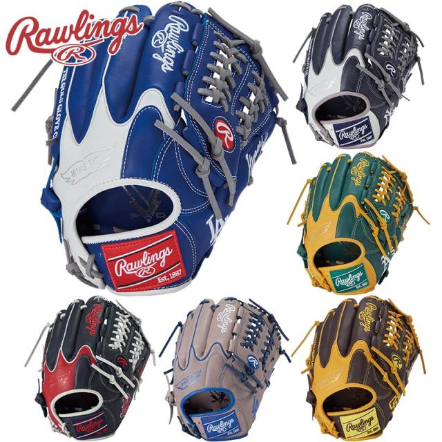 ローリングス メンズ レディース 軟式 HYPER TECH MLB TEAM オールフィールダー用 サイズ 11.75 野球 アクセサリー 競技 グローブ 運動 スポーツ ネイビー ブルー レッド ブラウン 青 赤 グリーン 送料無料 RAWLINGS GR5HTMN55W