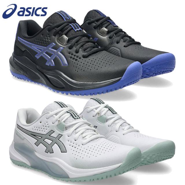 アシックス メンズ GEL-CHALLENGER 15 OC ゲルチャレンジャー 靴 シューズ テニス 競技 オムニ クレー 部活 紐 ローカット ホワイト 白 ブラック 黒 送料無料 asics 1043A026