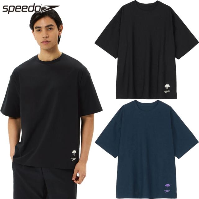 スピード メンズ モルガラッシュティー アパレル トップス 半袖 Tシャツ 水陸両用 UVプロテクト アスレチック レジャー アウトドア 送料無料 speedo SA32551MU