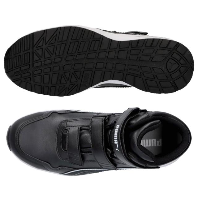 プーマ 安全靴 メンズ レディース Rider 2.0 Black Mid 安全靴 靴 シューズ スニーカー ミッドカット ミドルカット ハイカット ブラック 黒 送料無料 puma 633520