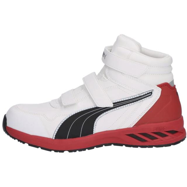 プーマ 安全靴 メンズ レディース Rider 2.0 White Mid 安全靴 靴 シューズ スニーカー ミッドカット ミドルカット ハイカット ホワイト 白 送料無料 puma 633530