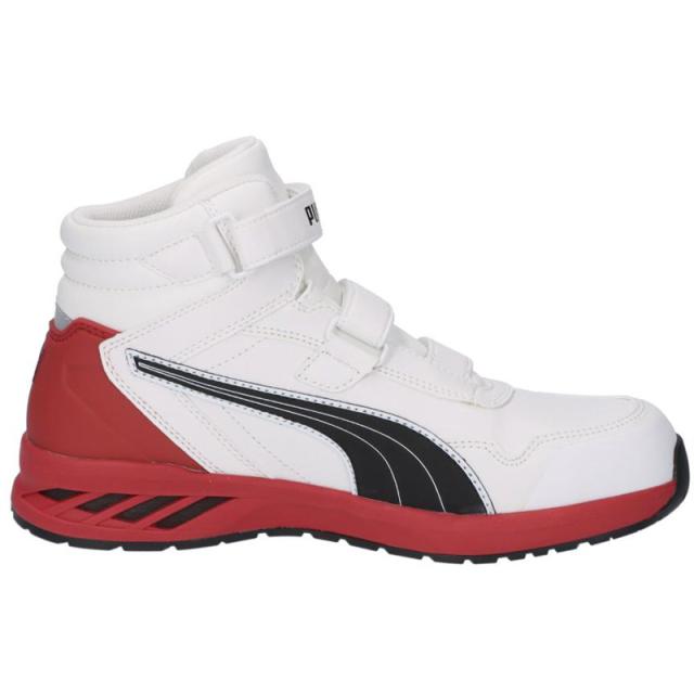 プーマ 安全靴 メンズ レディース Rider 2.0 White Mid 安全靴 靴 シューズ スニーカー ミッドカット ミドルカット ハイカット ホワイト 白 送料無料 puma 633530