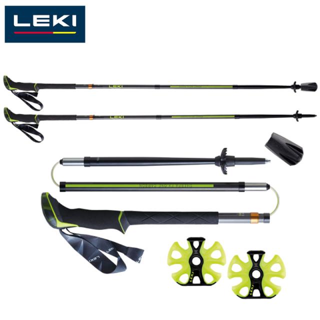 レキ キャラバン メンズ レディース シェルパ FX.ONE カーボン 競技 登山 トレッキング ポール 三段折り畳み 耐久性 オールシーズン ブラック 黒 送料無料 Caravan 1300482