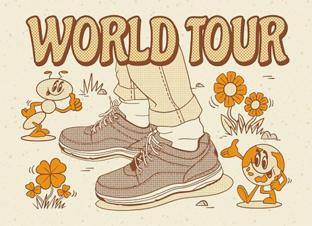 ロックポート メンズ WORLD TOUR CLASSIC スニーカー 靴 シューズ カジュアル ウォーキング 旅行 散歩 ブラック 黒 ブラウン 茶色 送料無料 ROCKPORT CH3940 K70884 K71185_1
