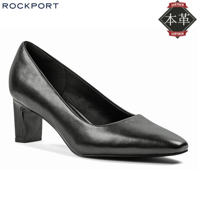 ロックポート レディース TOTAL MOTION MERIDA パンプス 靴 シューズ オフィス フォーマル 通勤 仕事 本革 レザー シープレザー 太めヒール ブラック 黒 送料無料 ROCKPORT P25F09M