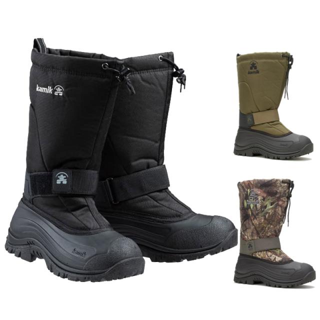 キャラバン メンズ グリーンベイ4 WIDE M’s ブーツ 靴 シューズ 防寒 防水 保温 冬 雪 ブラック 黒 カーキ 送料無料 Caravan 1600517