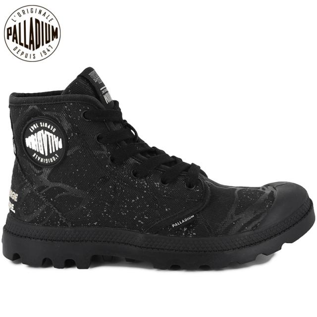 パラディウム メンズ 【Stranger Things 限定コラボ商品】PAMPA HI TUNNELS スニーカー 靴 シューズ ハイカット キャンバス ブラック 黒 送料無料 PALLADIUM 04626