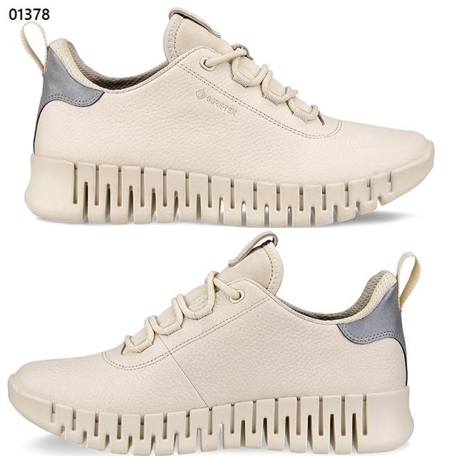 エコー レディース GRUUV W スニーカー 靴 シューズ GORE-TEX ゴアテックス 防水 牛革 ブラック 黒 送料無料 ECCO 218233_4
