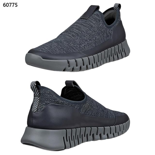 エコー メンズ ECCO gruuv easy-slip men スニーカー 靴 シューズ ニット 通気性 軽量 反射ディテール フィット イージースリップ ブラック 黒 グレー 灰色 送料無料 ECCO 525284_7