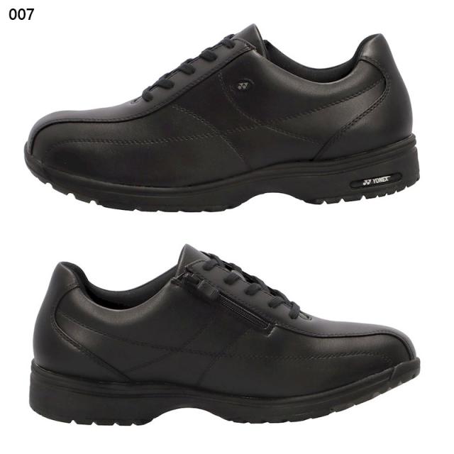 3.5E 幅広 ワイド ヨネックス(ウォーキング) メンズ パワークッションMC41 スニーカー 靴 シューズ ウォーキング 旅行 散歩 撥水人工皮革 ブラック 黒 ブラウン 茶色 送料無料 YONEX SHWMC41