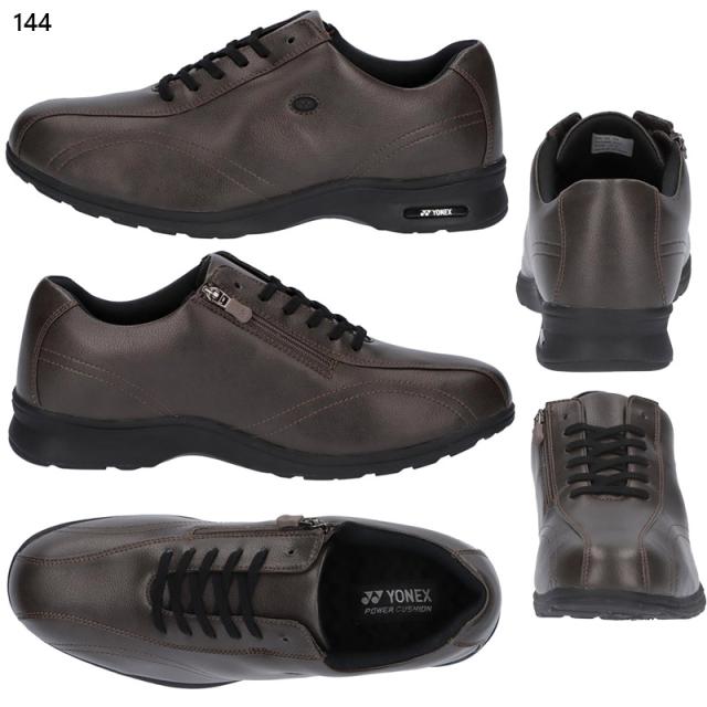 4.5E 幅広 ワイド ヨネックス(ウォーキング) メンズ パワークッションMC30W スニーカー 靴 シューズ ウォーキング 旅行 散歩 撥水 ストレッチ ブラック 黒 ネイビー ブラウン 茶色 送料無料 YONEX SHWMC30W