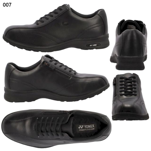 4.5E 幅広 ワイド ヨネックス(ウォーキング) メンズ パワークッションMC30W スニーカー 靴 シューズ ウォーキング 旅行 散歩 撥水 ストレッチ ブラック 黒 ネイビー ブラウン 茶色 送料無料 YONEX SHWMC30W