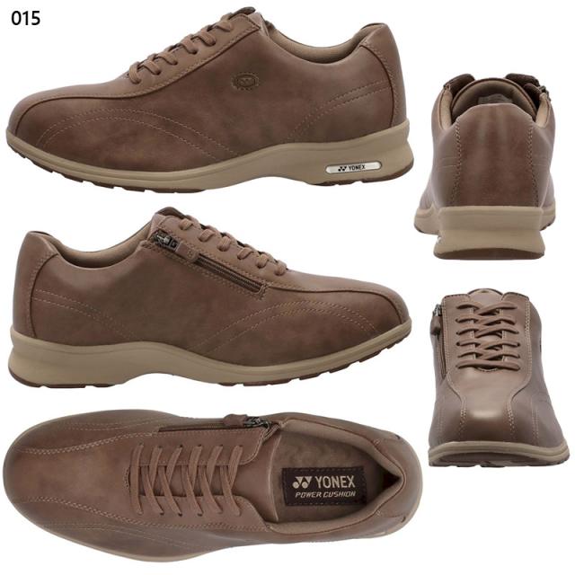4.5E 幅広 ワイド ヨネックス(ウォーキング) メンズ パワークッションMC30W スニーカー 靴 シューズ ウォーキング 旅行 散歩 撥水 ストレッチ ブラック 黒 ネイビー ブラウン 茶色 送料無料 YONEX SHWMC30W